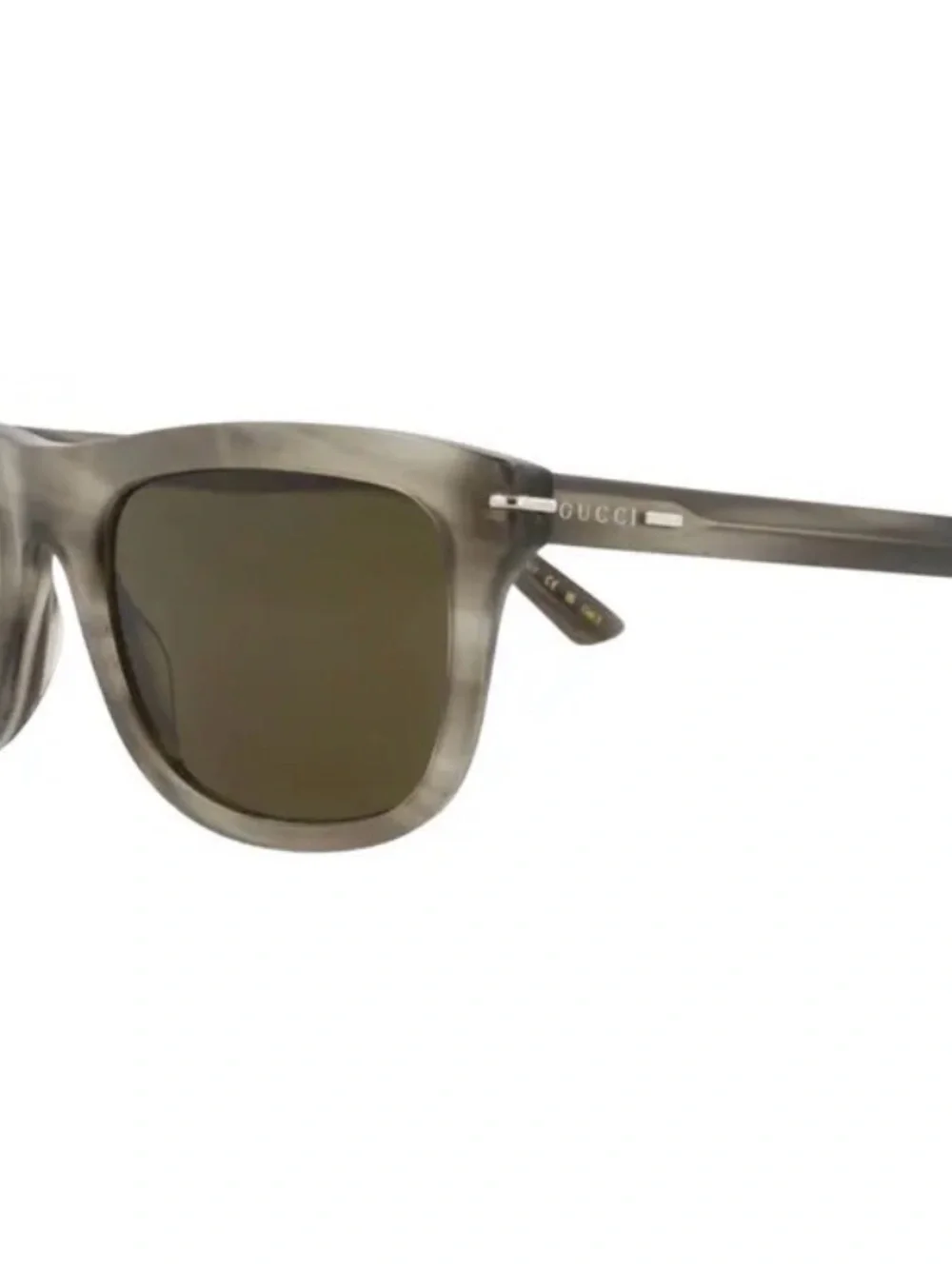NWT Gucci Men’s Gray Acetate Sunglasses with Dark Lenses Gucci GG1444S 003